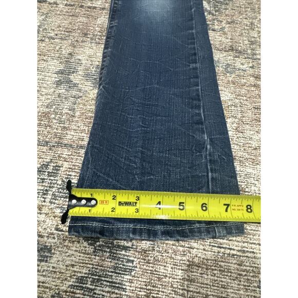 Justice Girls Size 14R Mid Rise Straight Jeans Medium Wash 5 Pockets Free Ship - Picture 8 of 16